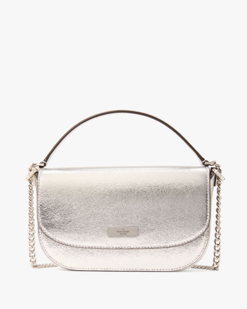 Kate Spade,Krista Metallic Chain Flap Crossbody,