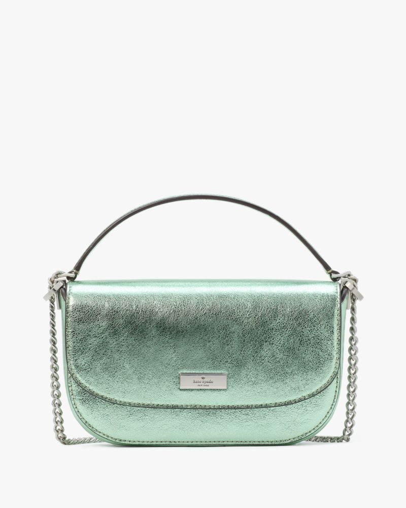 Kate Spade,Krista Metallic Chain Flap Crossbody,