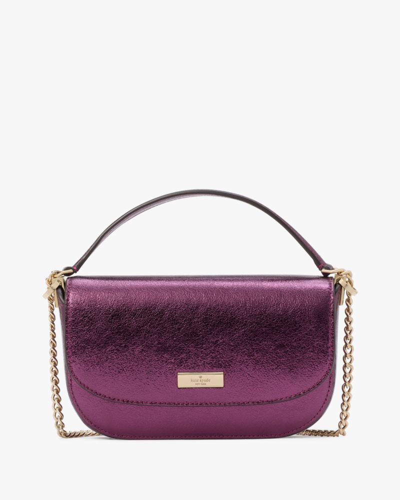 Kate Spade,Krista Metallic Chain Flap Crossbody,