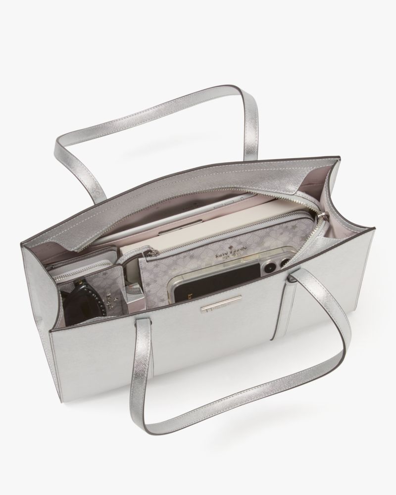 Kate Spade,Kenzie Metallic Large Tote,