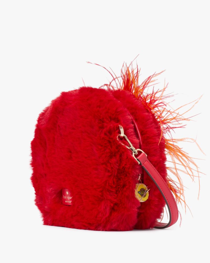 Kate Spade,Disney X Kate Spade New York Muppets Animal Crossbody,Fur,Faux Fur,Crossbody,Metal Material,3D Embellishment,Lo...,Multi Color