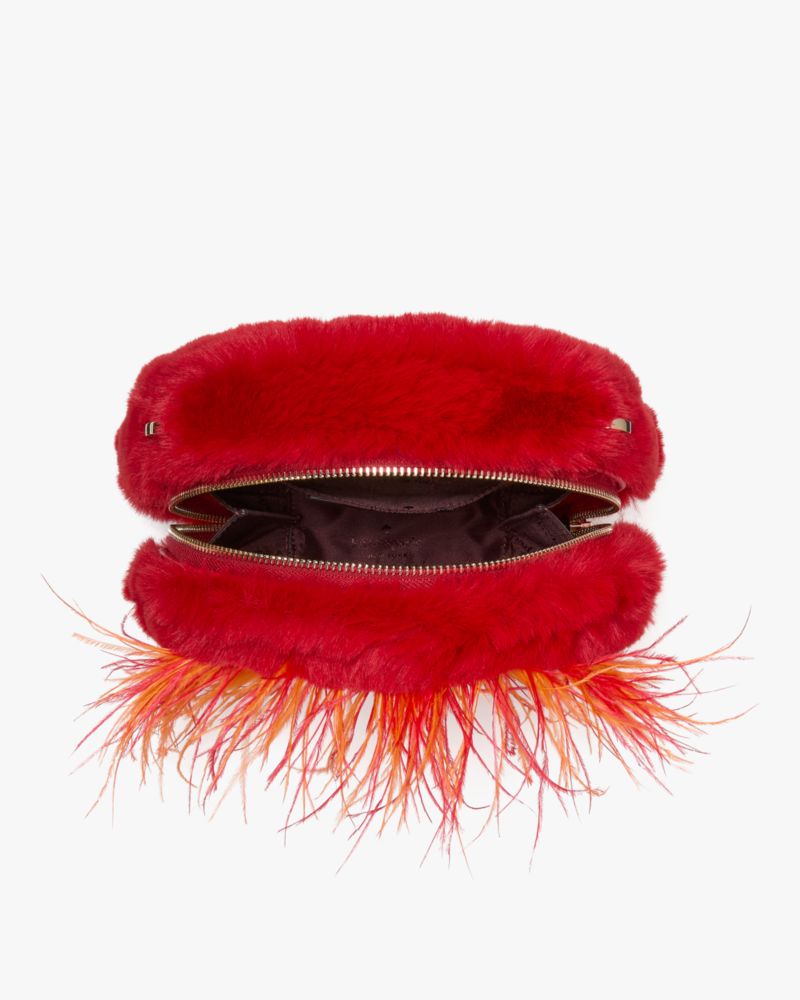 Kate Spade,Disney X Kate Spade New York Muppets Animal Crossbody,Fur,Faux Fur,Crossbody,Metal Material,3D Embellishment,Lo...,Multi Color