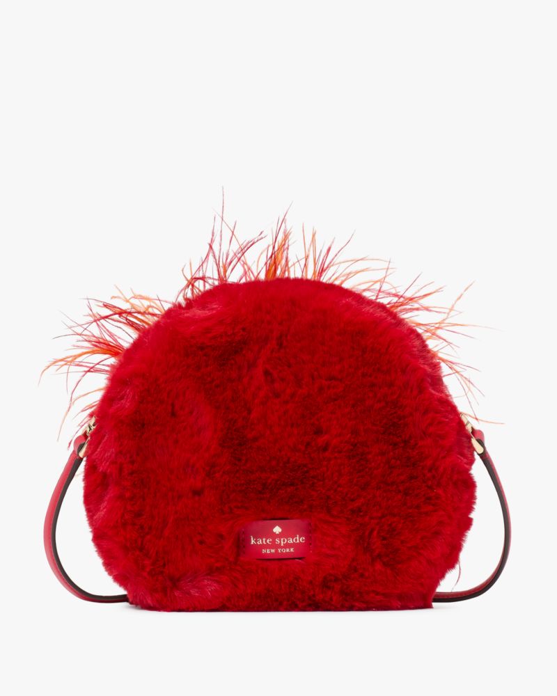 Kate Spade,Disney X Kate Spade New York Muppets Animal Crossbody,Fur,Faux Fur,Crossbody,Metal Material,3D Embellishment,Lo...,Multi Color