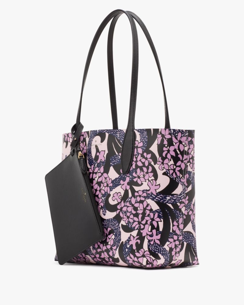 Kate Spade,Snake Garden Medium Reversible Tote,