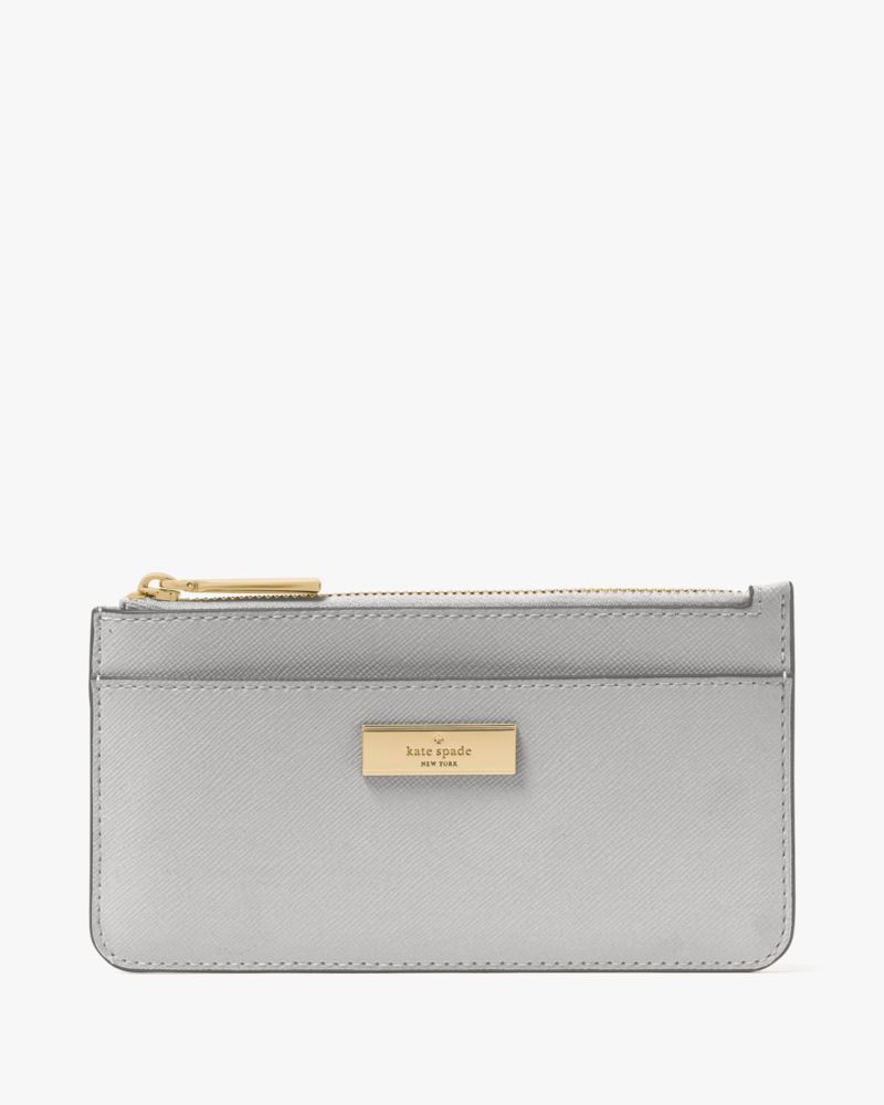 Kate Spade,Kenzie Limited Edition Large Slim Card Holder,Card Case,PVC,Logo,Metal,Casual,