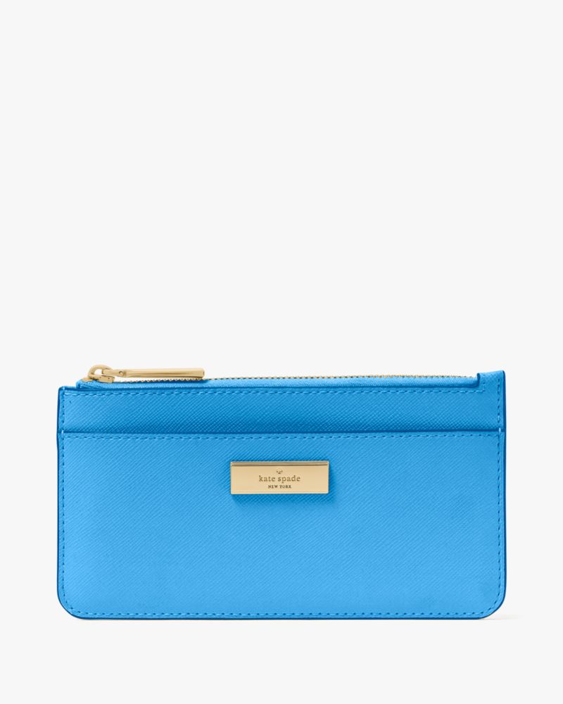 Kate Spade,Kenzie Limited Edition Large Slim Card Holder,Card Case,PVC,Logo,Metal,Casual,
