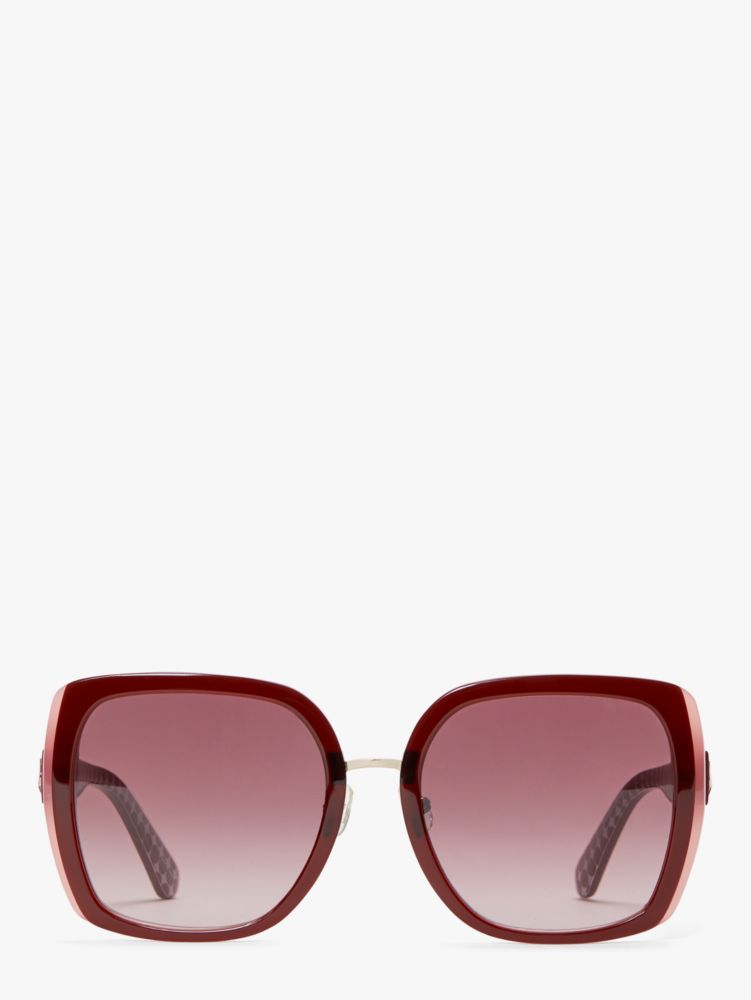 Kate Spade,Kimber Sunglasses,Red