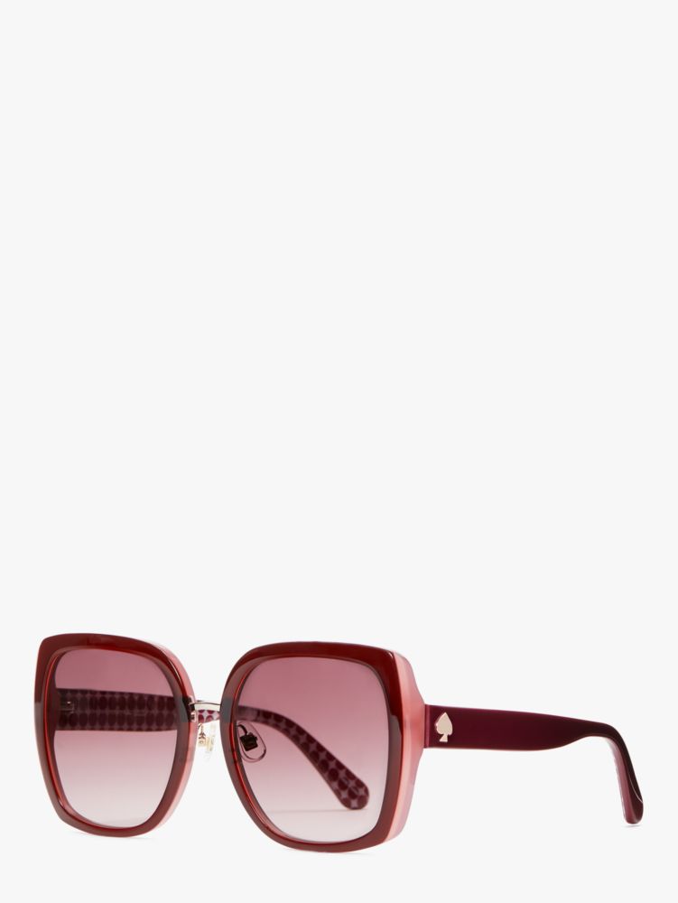 Kate Spade,Kimber Sunglasses,Red