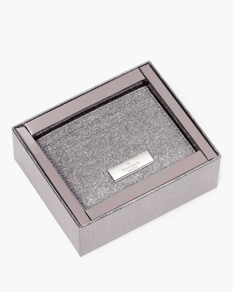 Kate Spade,Kenzie Boxed Glitter Small Cardholder,