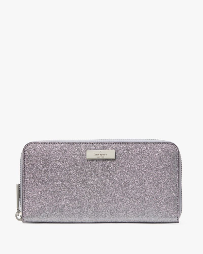 Kate Spade,Kenzie Boxed Glitter Large Continental Wallet,