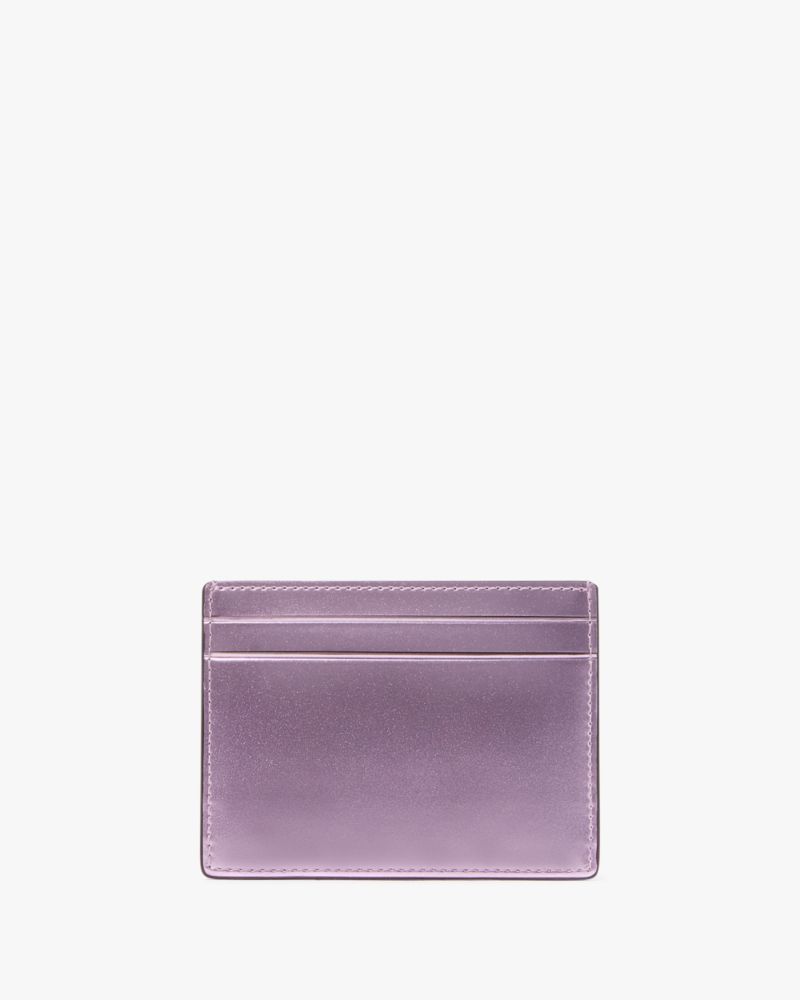 Kate Spade,Kenzie Boxed Small Cardholder,Card Case,PVC,Metal,Logo,Casual,Pink