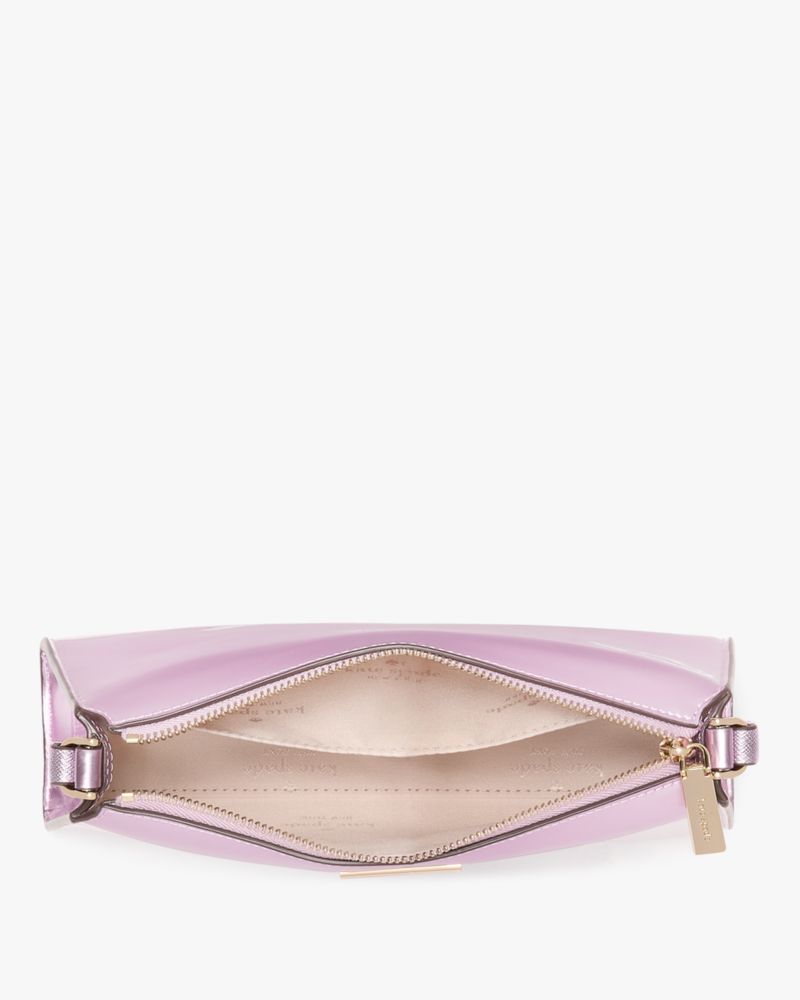 Kate Spade,Kenzie Mini Crossbody,Crossbody,PVC,Metal,Logo,Casual,Lavender