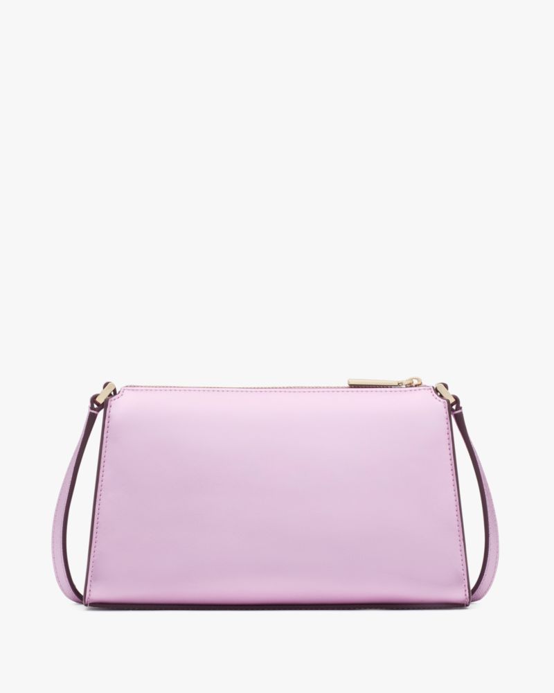Kate Spade,Kenzie Mini Crossbody,Crossbody,PVC,Metal,Logo,Casual,Lavender