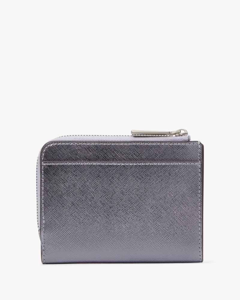 Kate Spade,Madison Metallic Small L-zip Wallet,