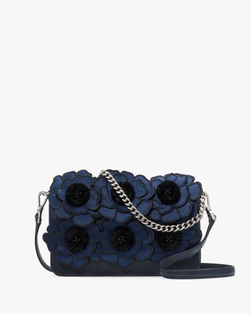 Madison Embroidered Floral Willow Mini Flap Crossbody | Kate Spade GB