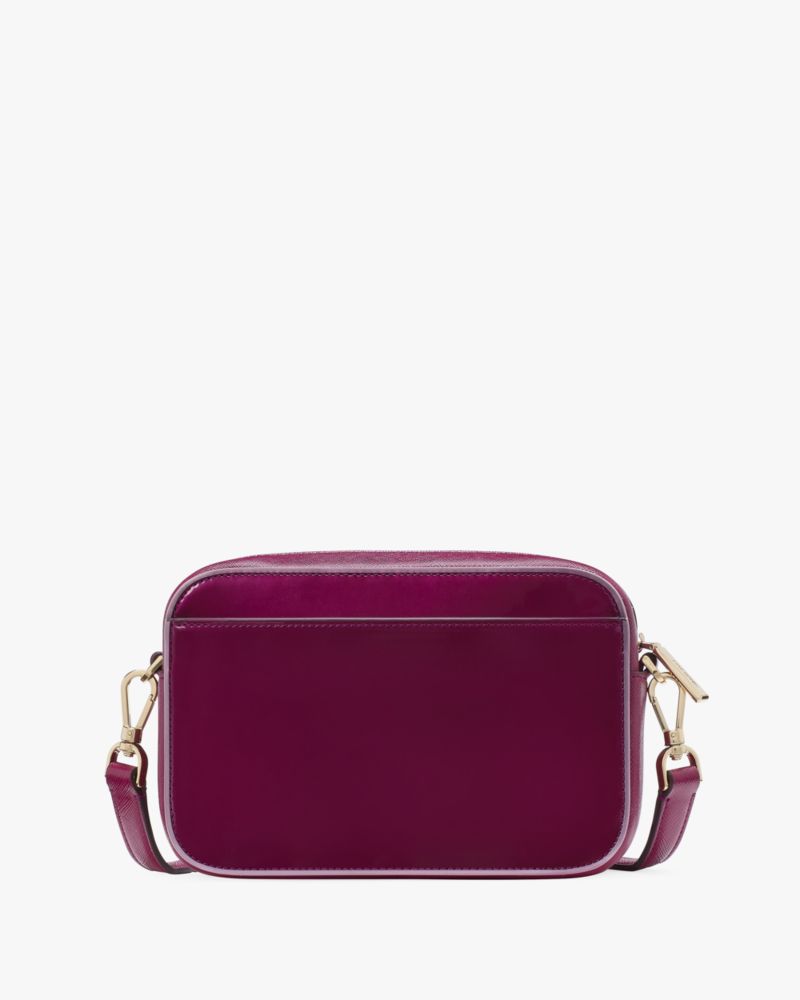 Kate Spade,Oh Snap Mini Camera Bag,Leather,Camera Bag,Casual,Maroon