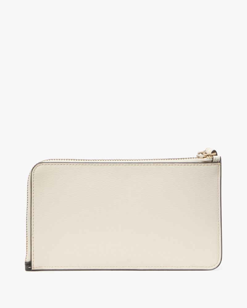 Kate Spade,NYC Big Apple Small L-zip Wristlet,Wristlet,Metal Material,Plastic,Casual,