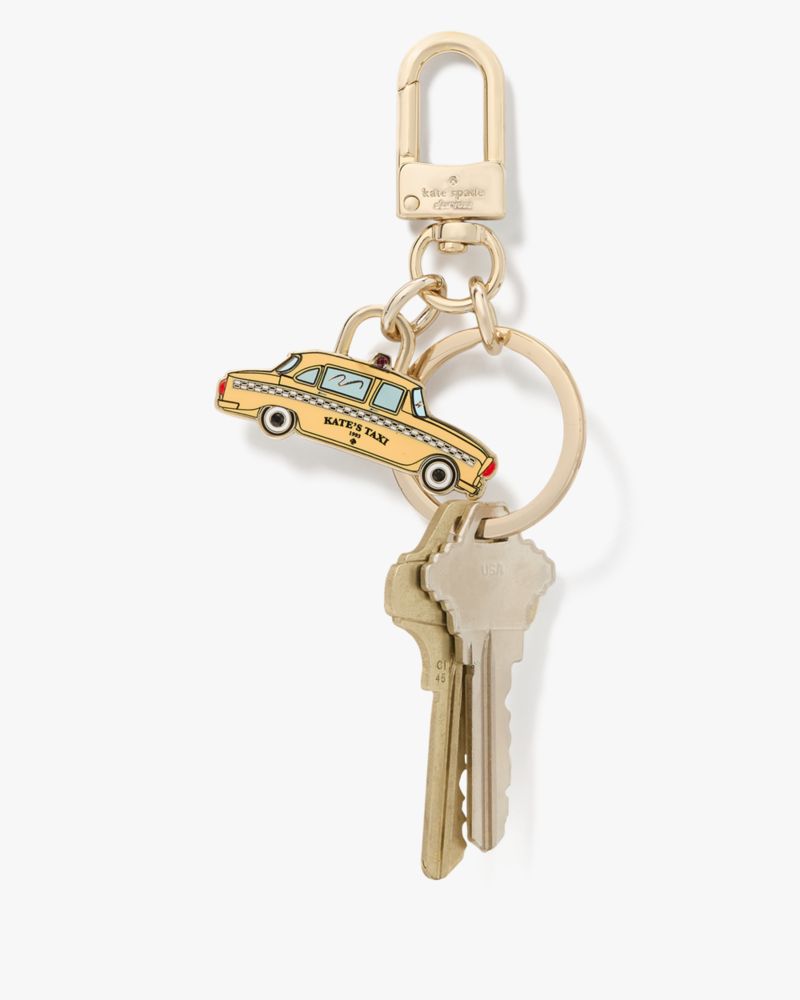 Kate Spade,NYC Big Apple Bag Charm,Key Chain,Metal Material,Multi Color