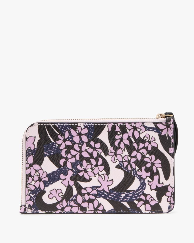 Kate Spade,Snake Garden Small L-Zip Wallet,