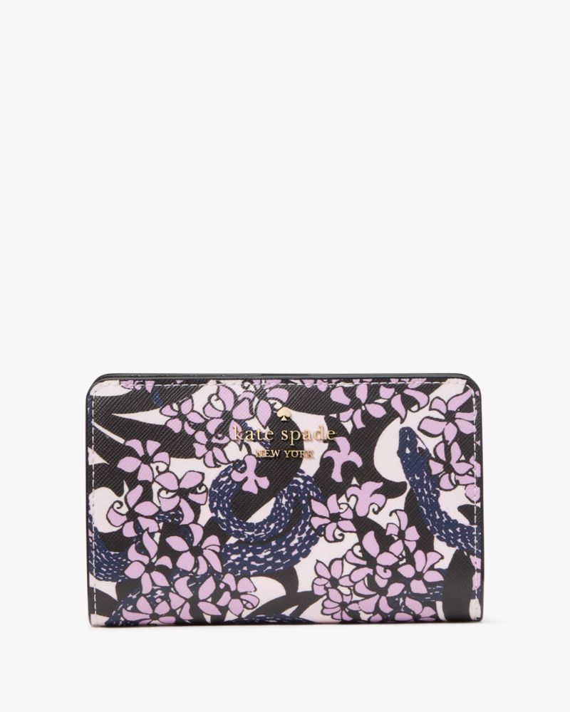 Kate Spade,Snake Garden Medium Wallet,