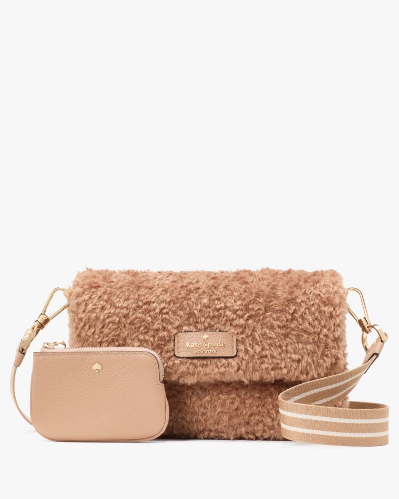 Kate Spade,Rosie Faux Fur Small Flap Crossbody,