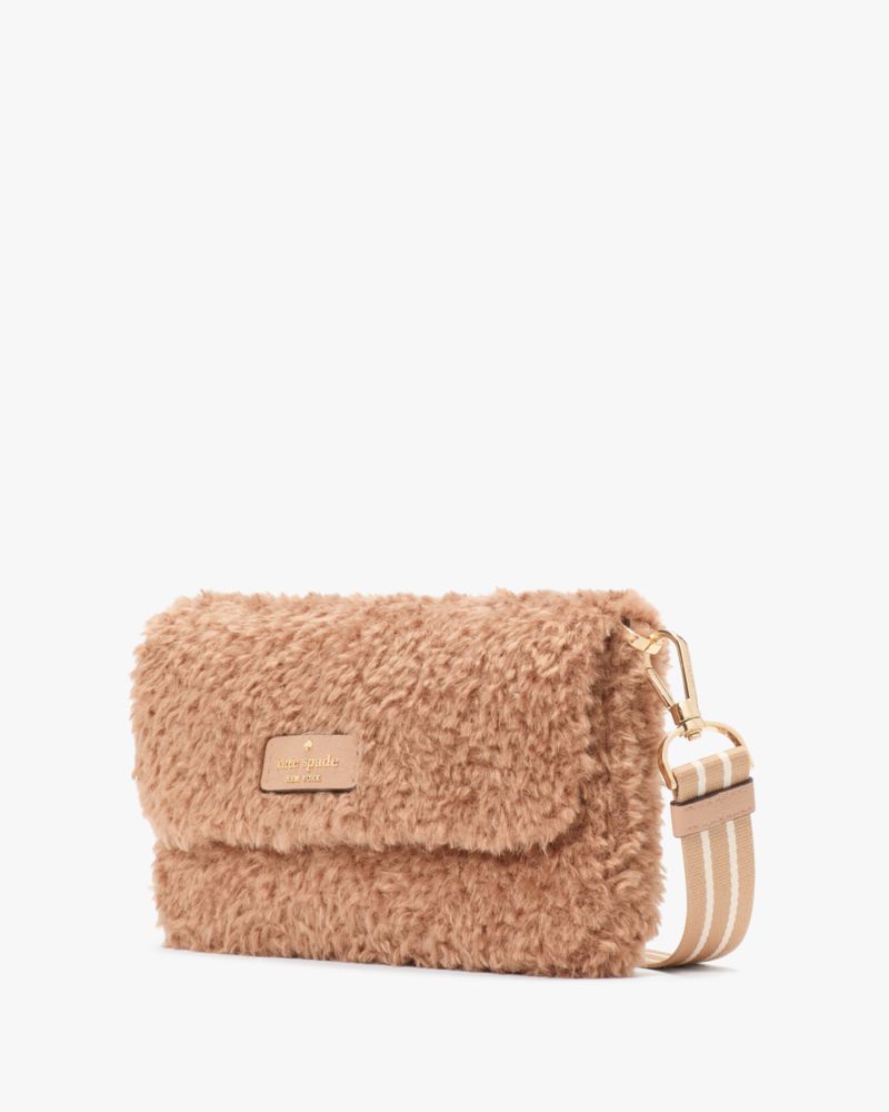 Kate Spade,Rosie Faux Fur Small Flap Crossbody,