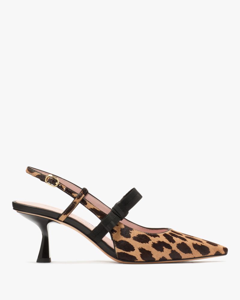 Kate Spade,Maritza Leopard Slingback Pumps,