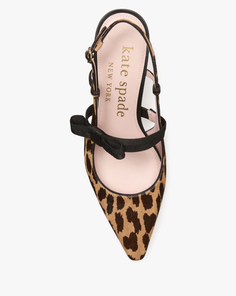 Kate Spade,Maritza Leopard Slingback Pumps,