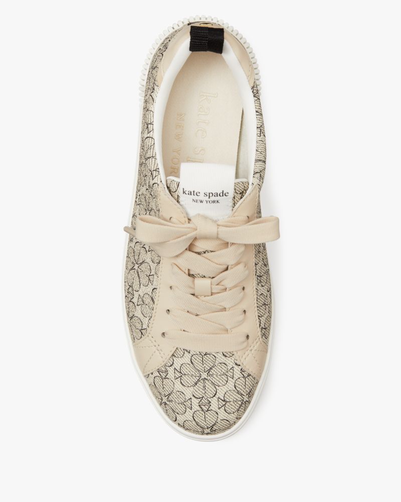 Kate Spade,Spade Flower Sneakers,Casual,Fabric,Pull Tab,Casual,Multi Color