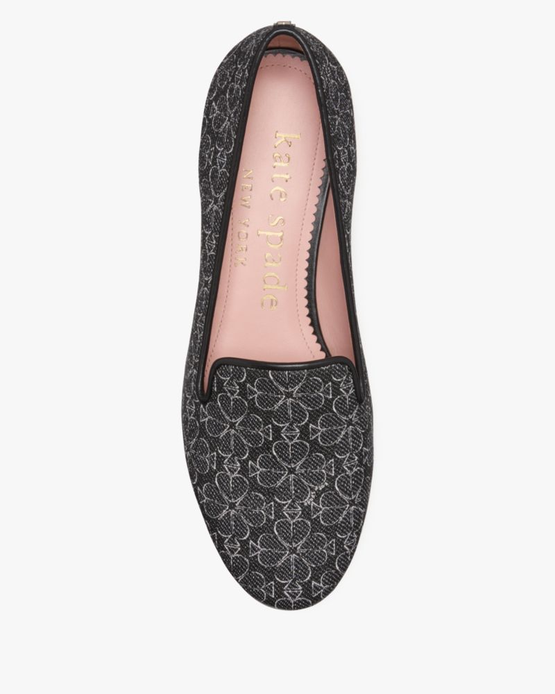 Kate Spade,スペード フラワー ラウンジ ローファー,フラットシューズ,ブラックマルチ