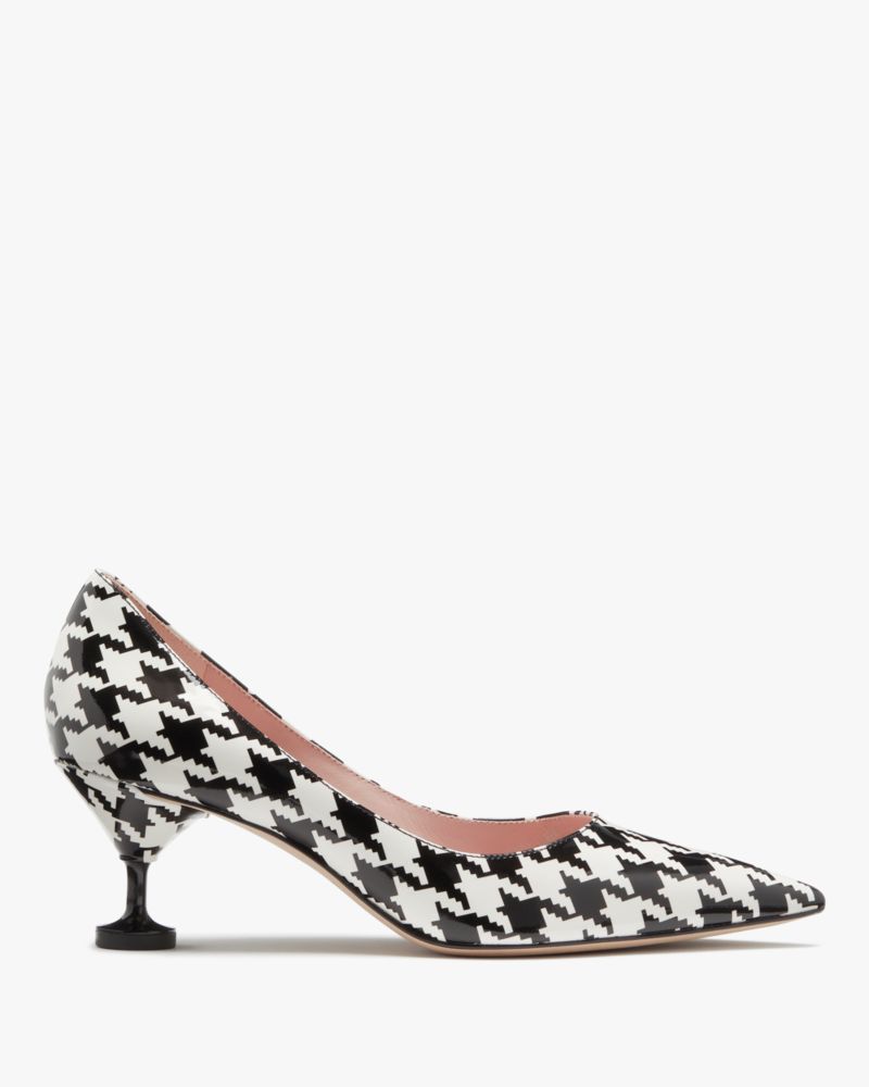 Kate Spade,Garnish Houndstooth Pumps,Rubber,Pumps,Day Party,Multi Color