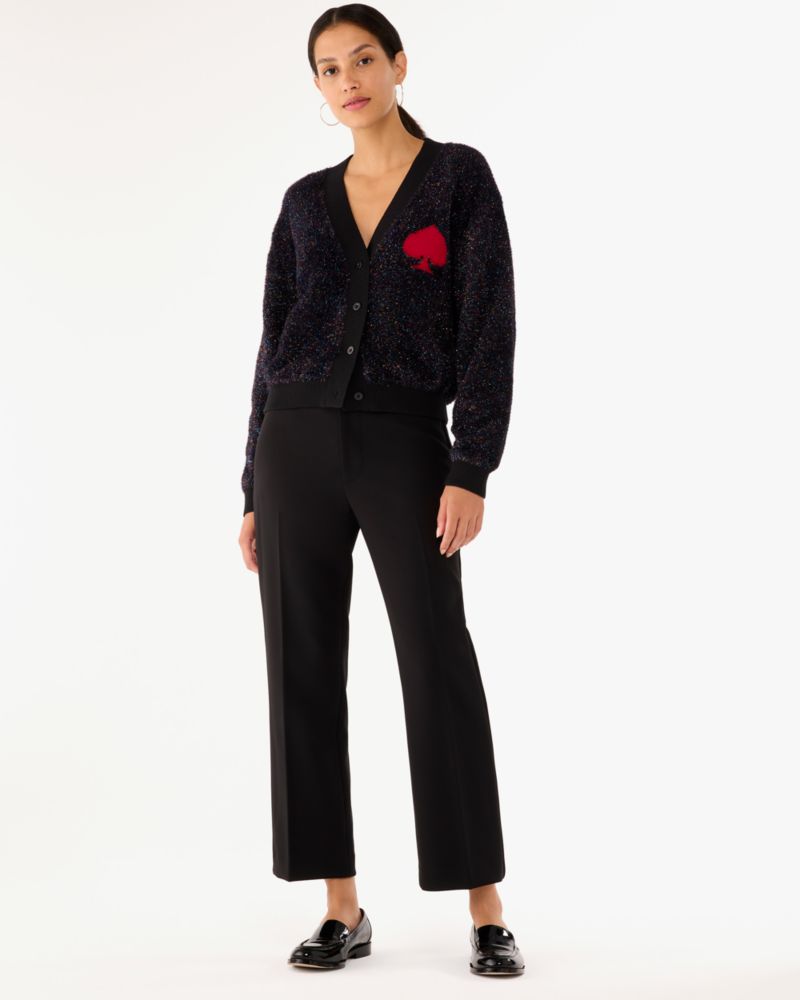 Kate Spade,Spade Logo Sparkle Cardigan,