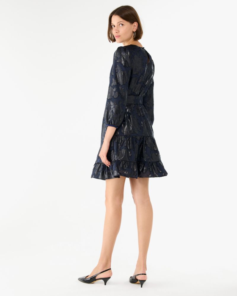 Kate Spade,Full Bloom Metallic Shift Dress,