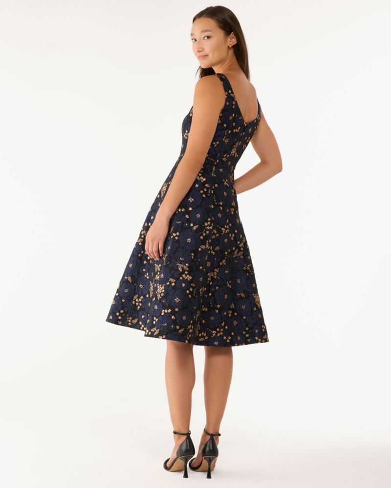 Kate Spade,Full Bloom Metallic Grace Dress,