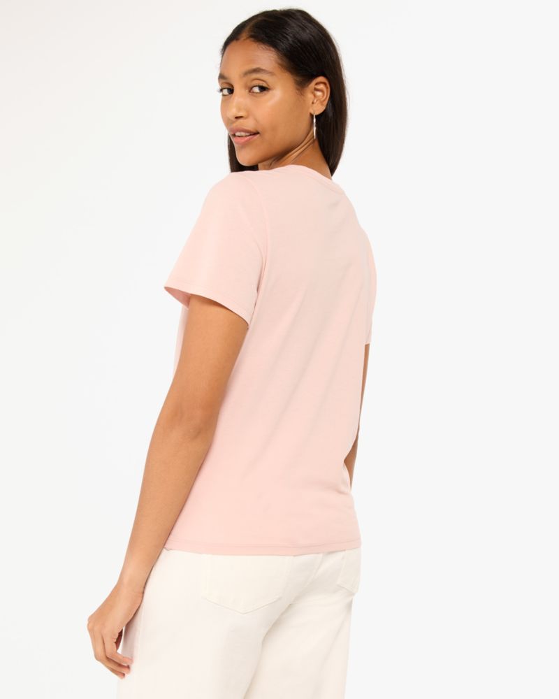 Kate Spade,Glitter Embellished Logo Tee,