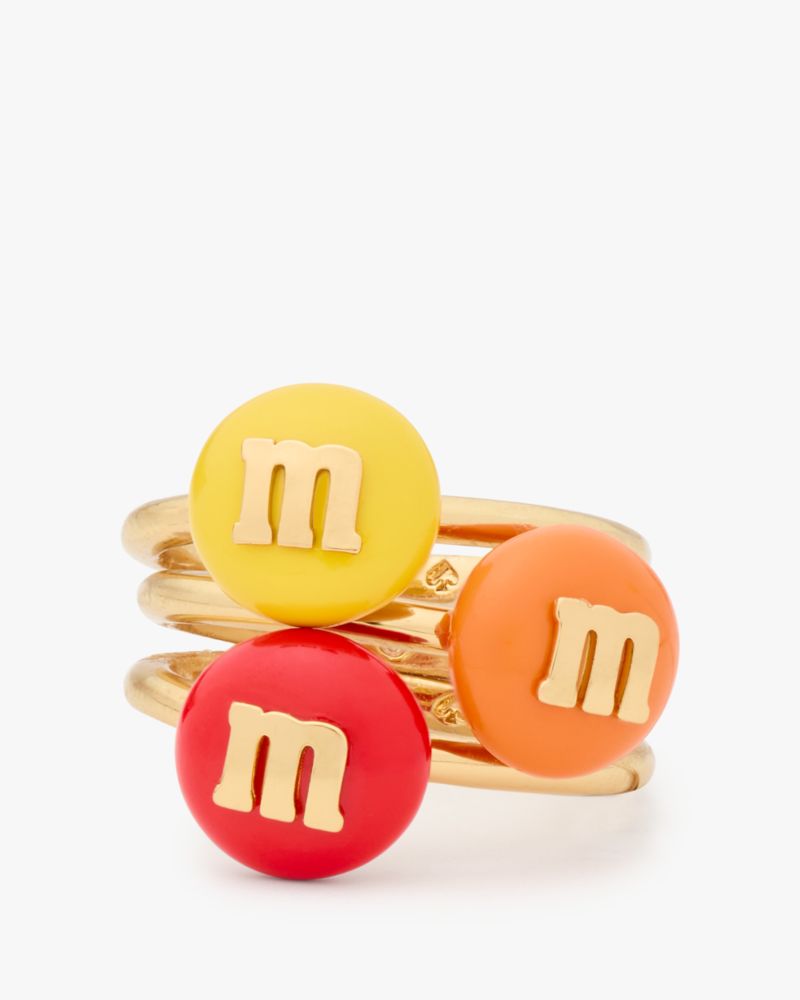 Kate Spade,M&M's x ケイト・スペード ニューヨーク スタッキング リング セット,リング,ウォームマルチ