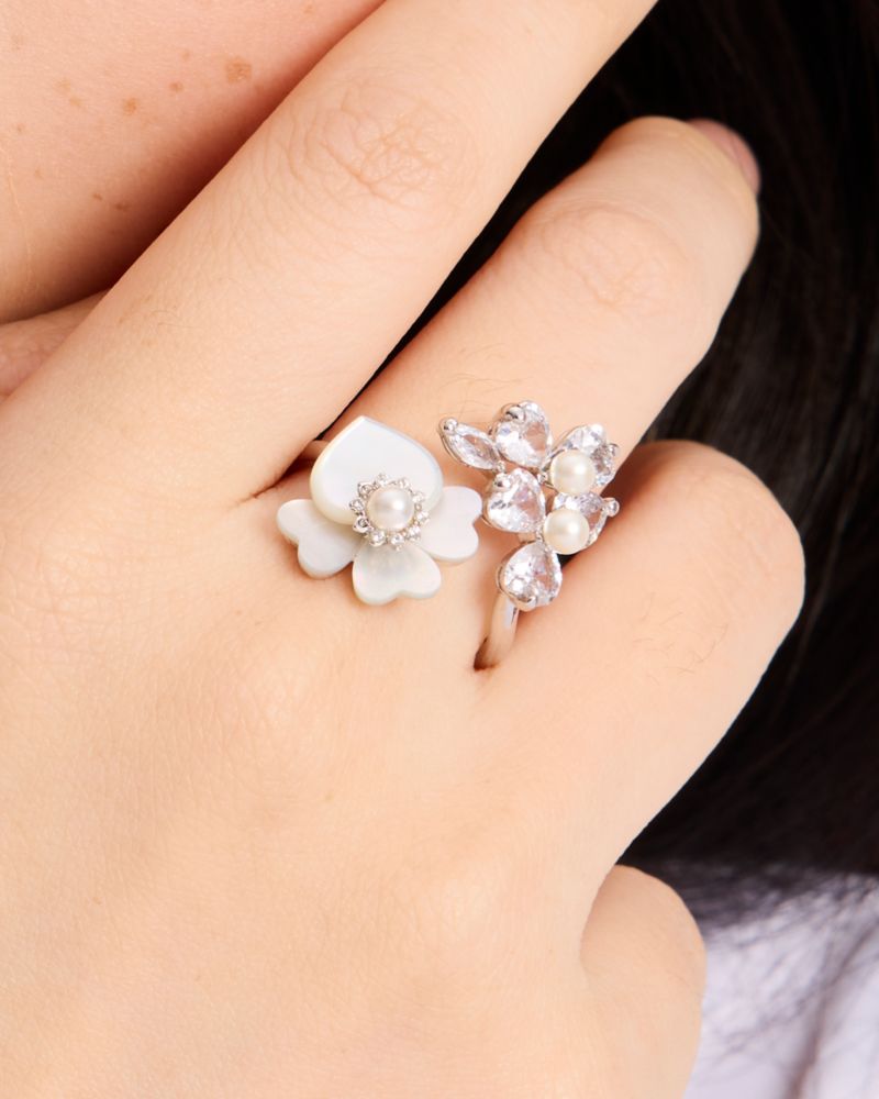 Kate Spade,Precious Pansy Wrap Ring,