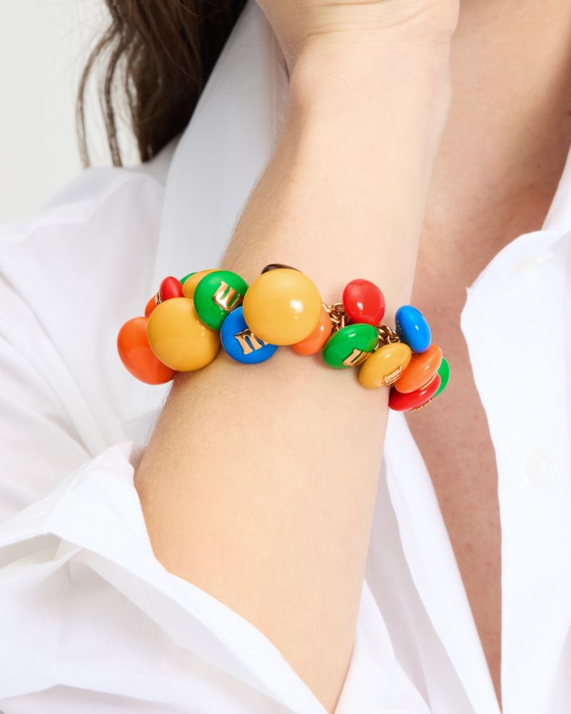 Kate Spade,M&M's x ケイト・スペード ニューヨーク ステートメント ブレスレット,ブレスレット,レインボーマルチ