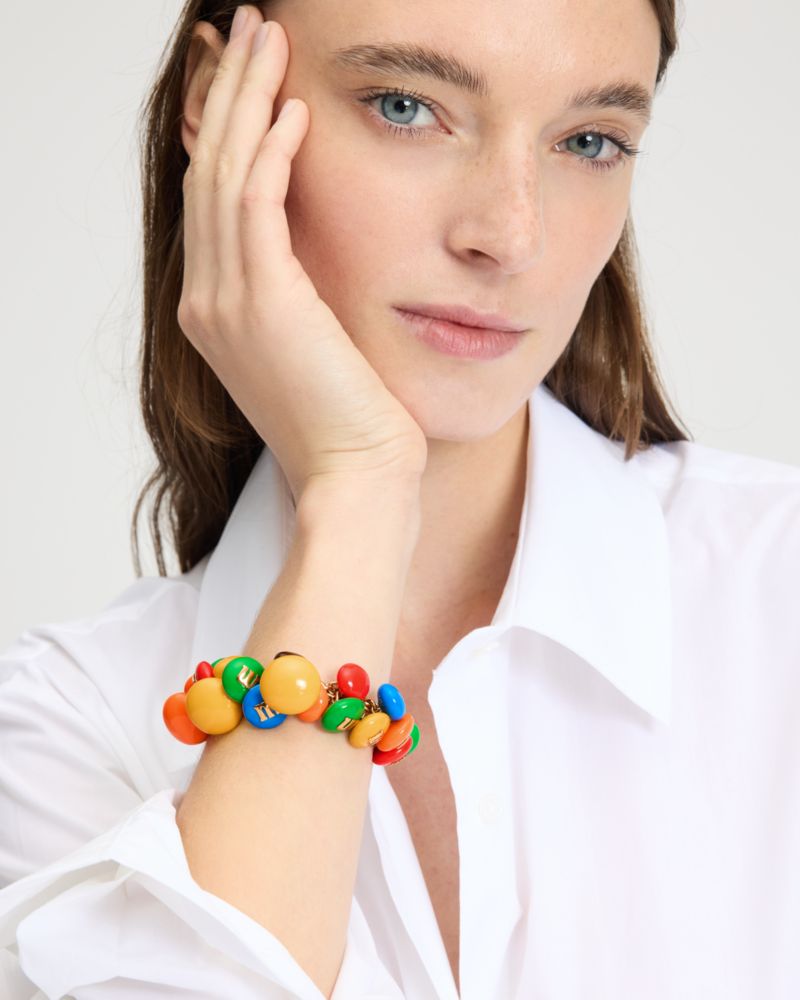 Kate Spade,M&M's x ケイト・スペード ニューヨーク ステートメント ブレスレット,ブレスレット,レインボーマルチ