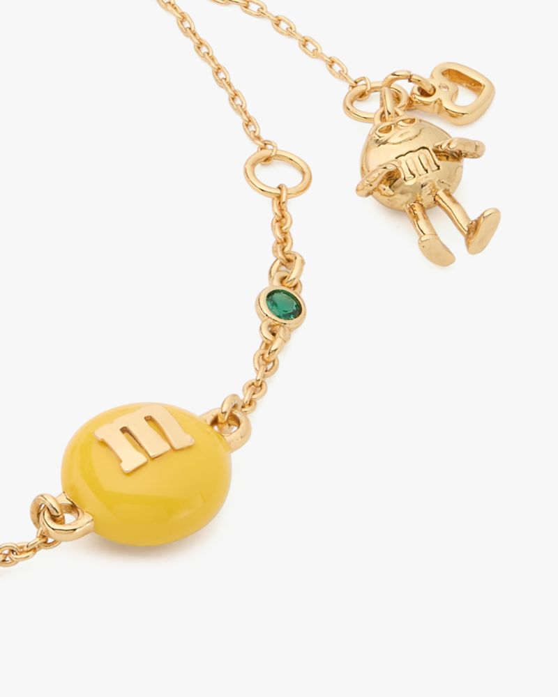 Kate Spade,M&M's x Kate Spade New York Bracelet,Logo,Heart Embellishment,Novelty Embellishment,Rhinestones,Food Embellishm...,