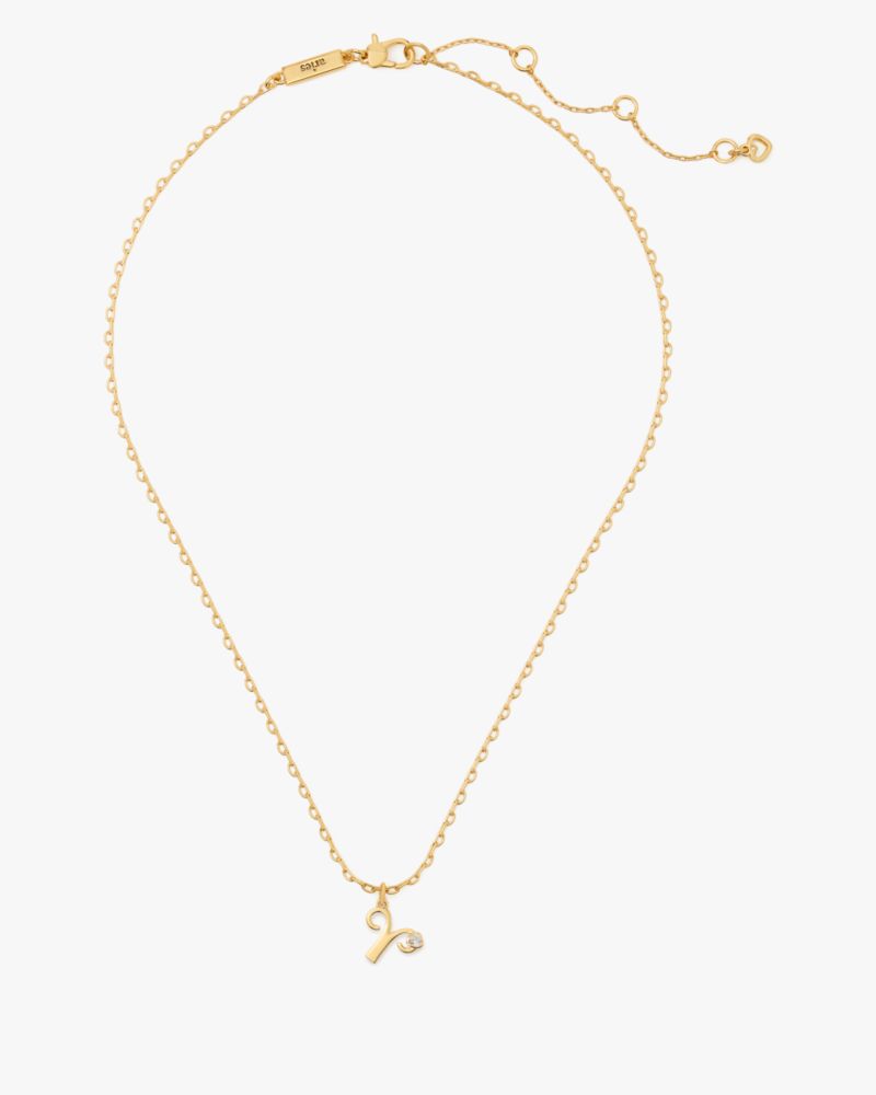 Kate Spade,What's Your Sign Aries Mini Pendant,