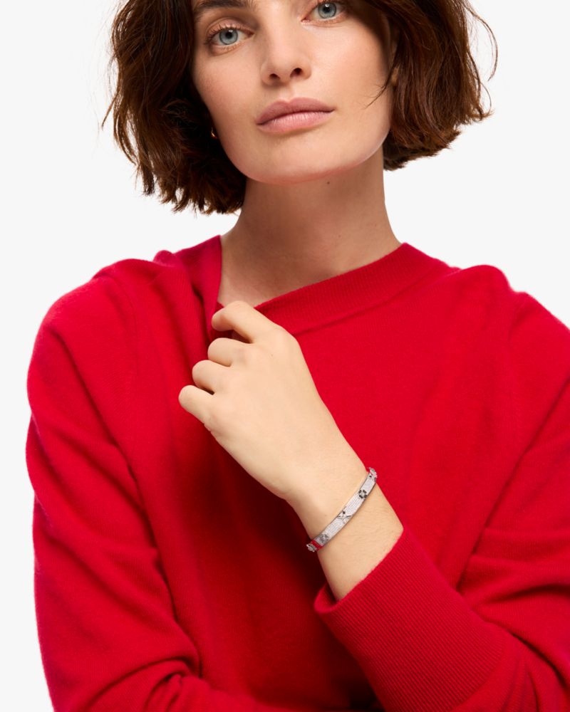 Kate Spade,Heritage Bloom Hinged Bangle,