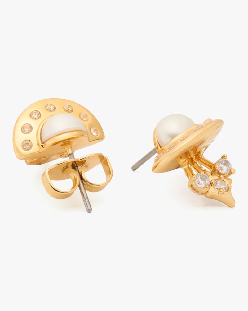 Kate Spade,スペース カデット ピアス,クリア/ゴールド