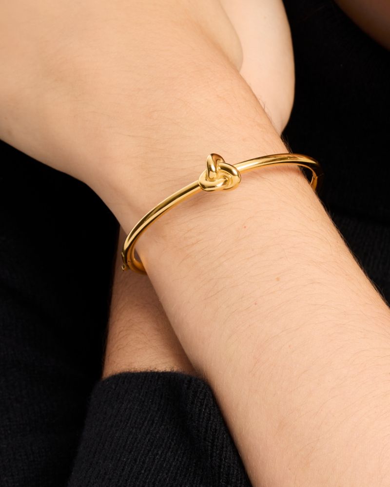 Kate Spade,Double Knot Hinged Bangle,