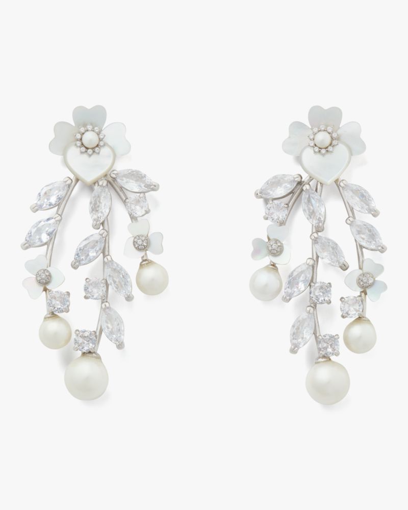 Kate Spade,Precious Pansy Chandelier Earrings,