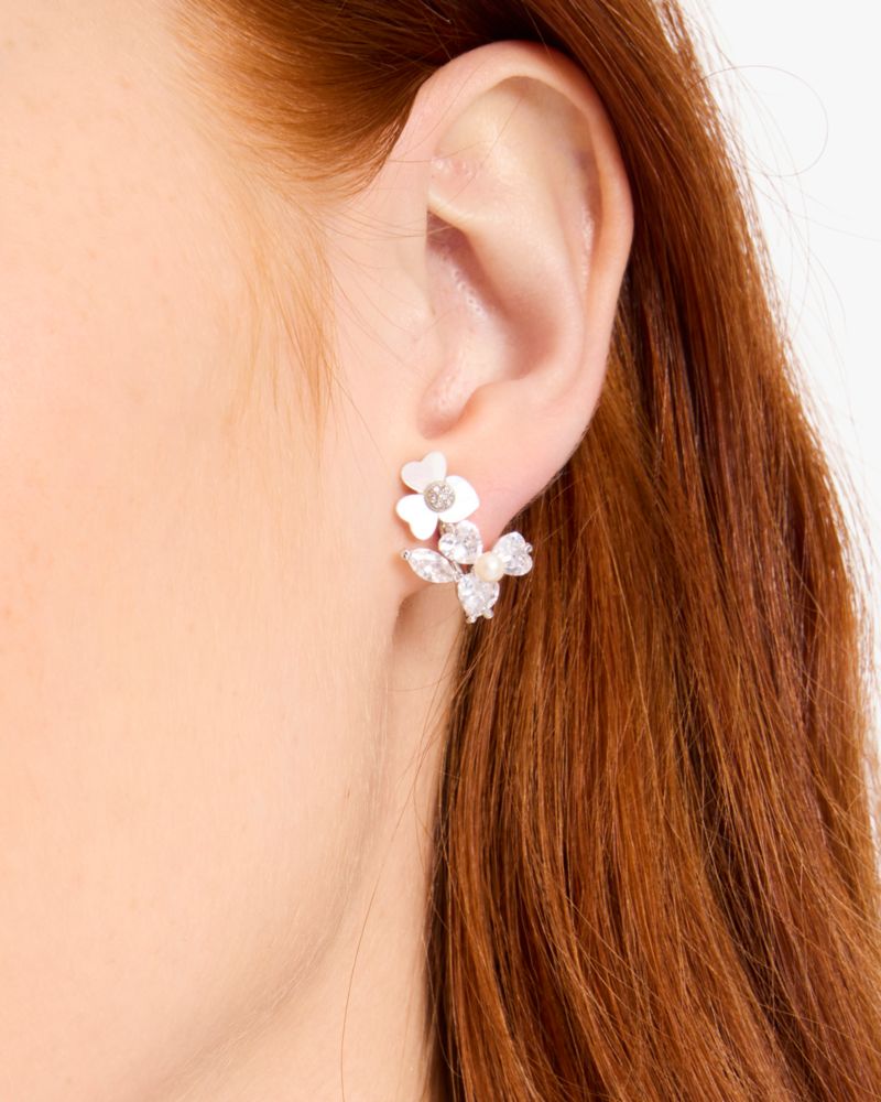 Kate Spade,Precious Pansy Cluster Studs,