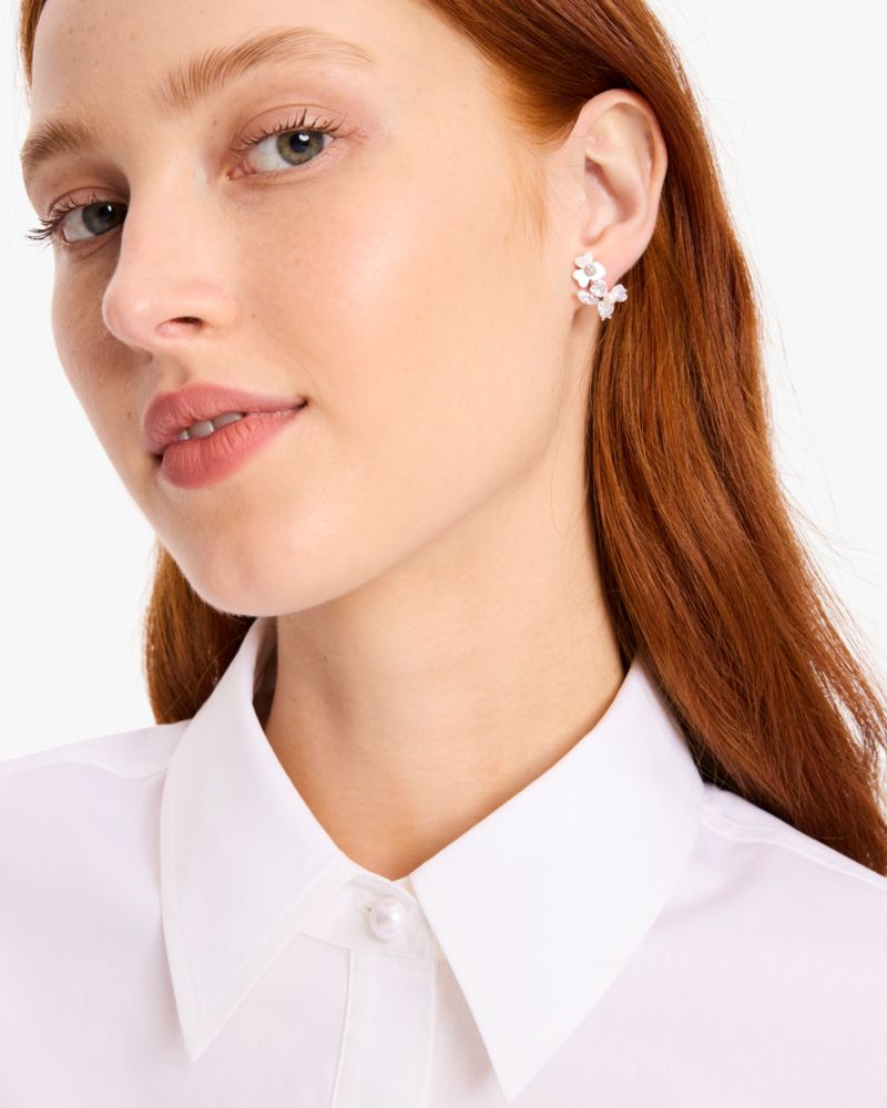 Kate Spade,Precious Pansy Cluster Studs,