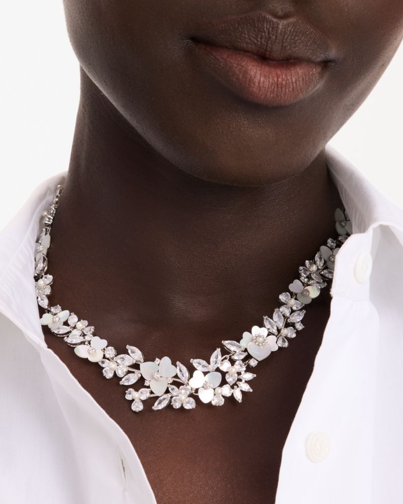 Kate Spade,Precious Pansy Statement Necklace,