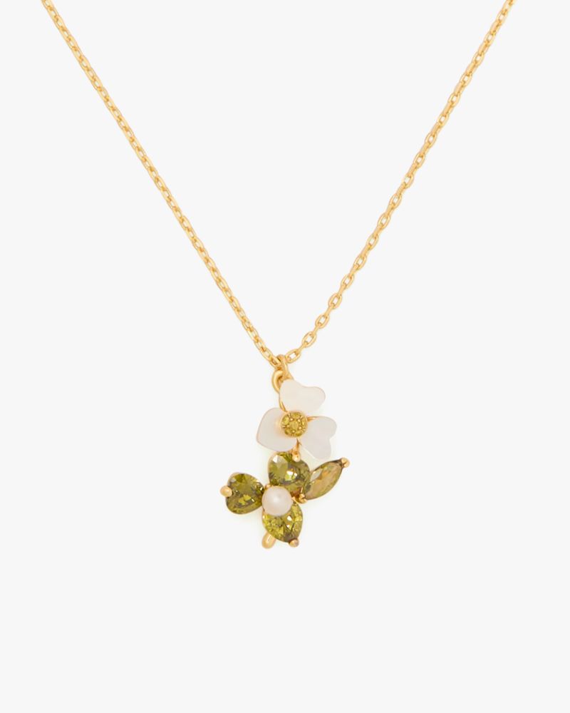 Kate Spade,Precious Pansy Pendant,