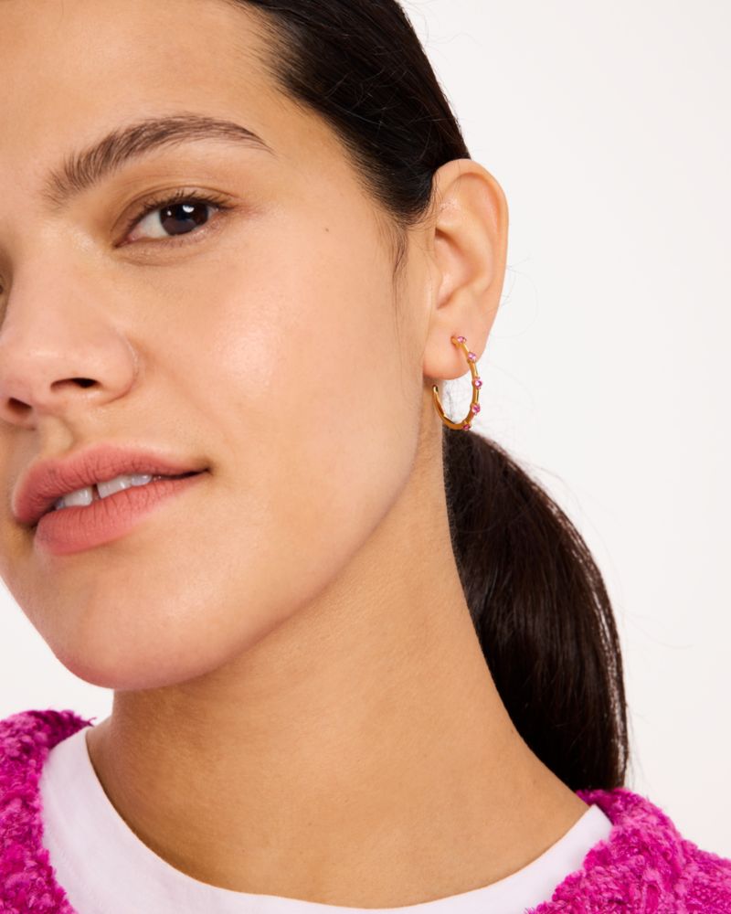 Kate Spade,Hint Of Shimmer Hoops,